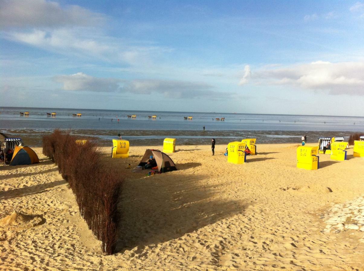 Ferienhaus Exner hinter dem Deich Cuxhaven Exterior foto