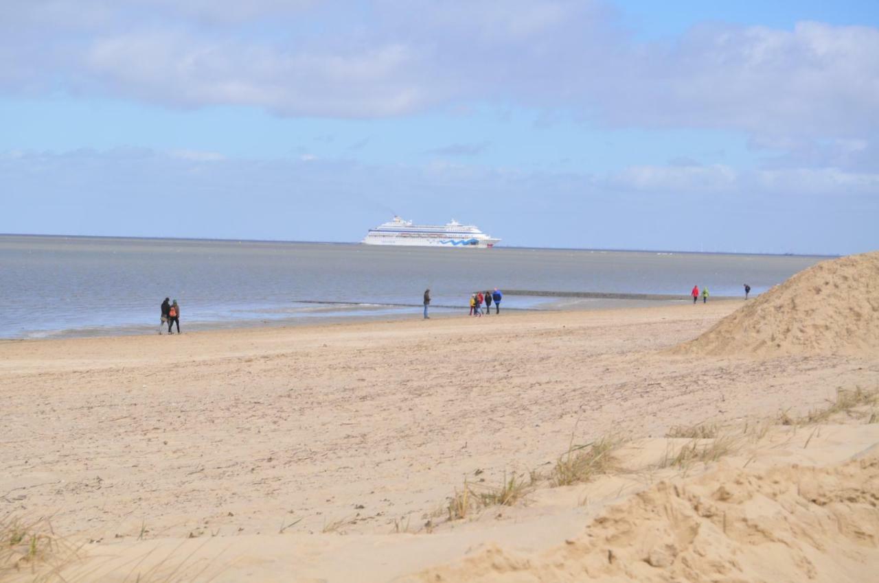 Ferienhaus Exner hinter dem Deich Cuxhaven Exterior foto