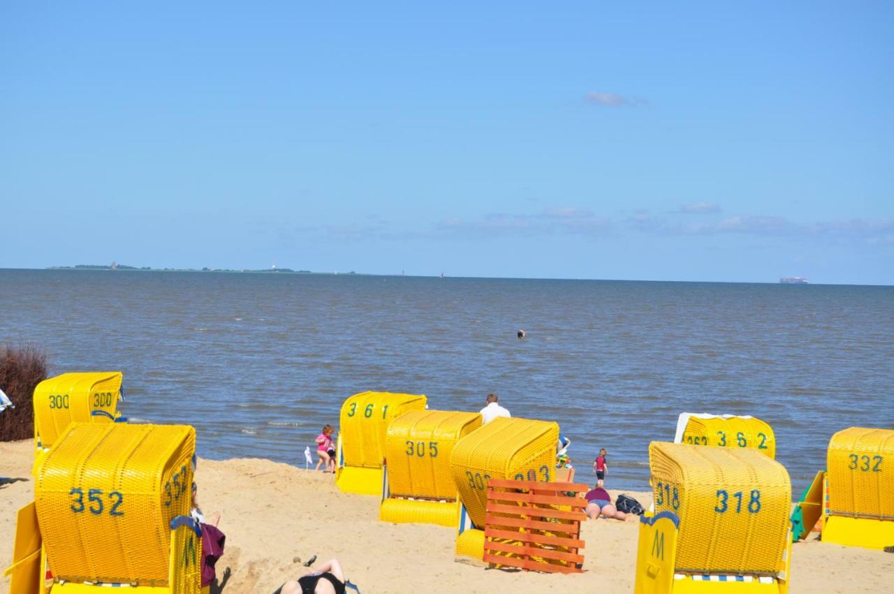 Ferienhaus Exner hinter dem Deich Cuxhaven Exterior foto